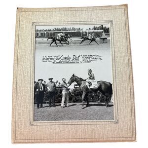 1968 Corby Dot Horse Racing Photo Florida Downs Winner’s Circle Tampa Bay 8x10